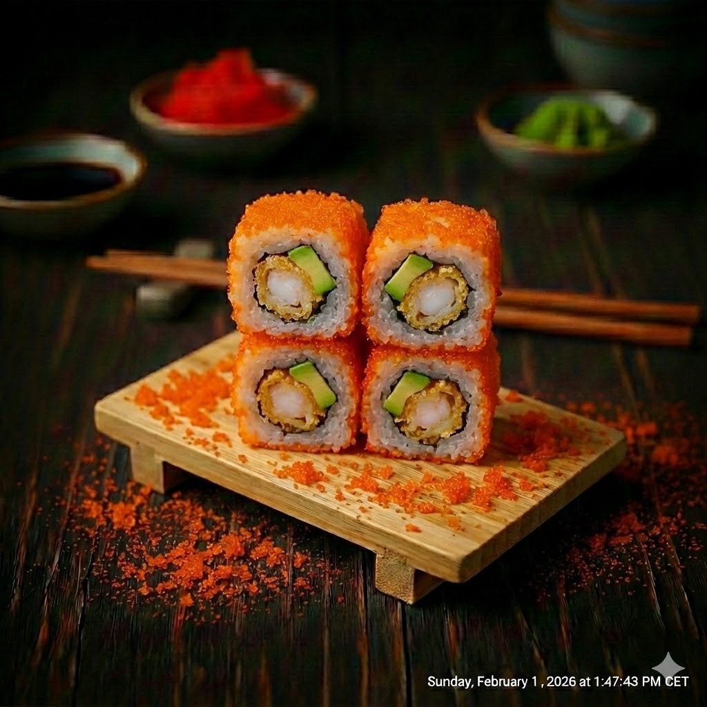 Cali Tempura Crevette Avocat Masago